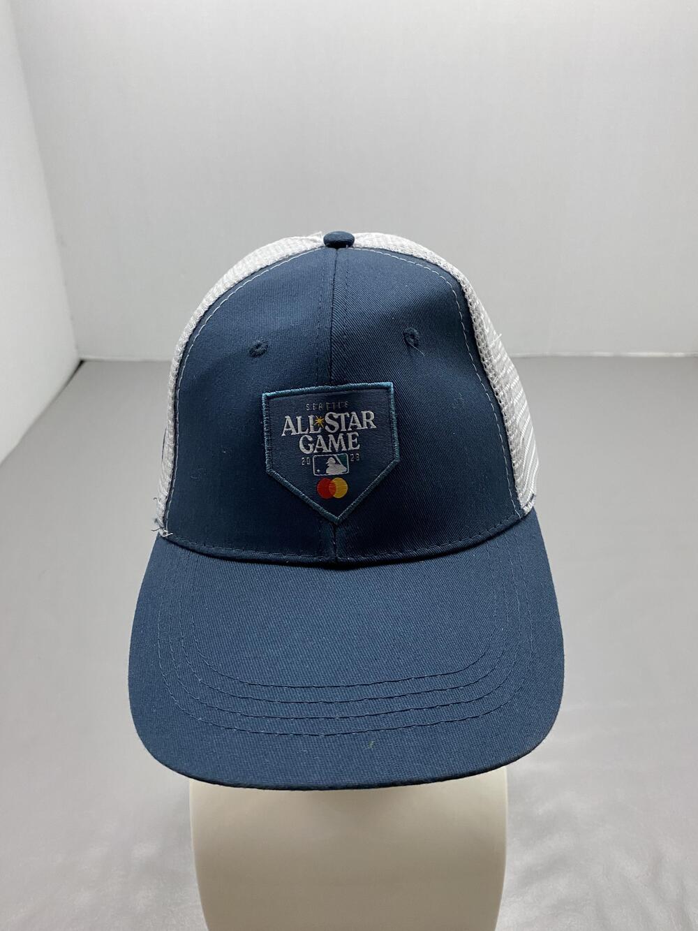 Hat Cap Snap Back One Size Blue MLB All-Star Trucker Mesh Back Adjustable Mens